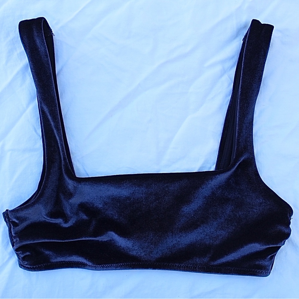 velvet bralette—worn twice—great condition